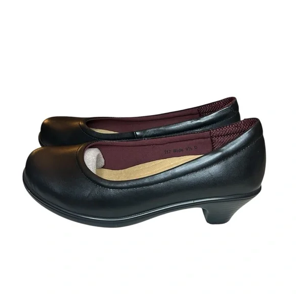 Orthofeet Bioheels Lilly black heels 2 inch comfortable size 9.5 wide - Picture 3 of 11